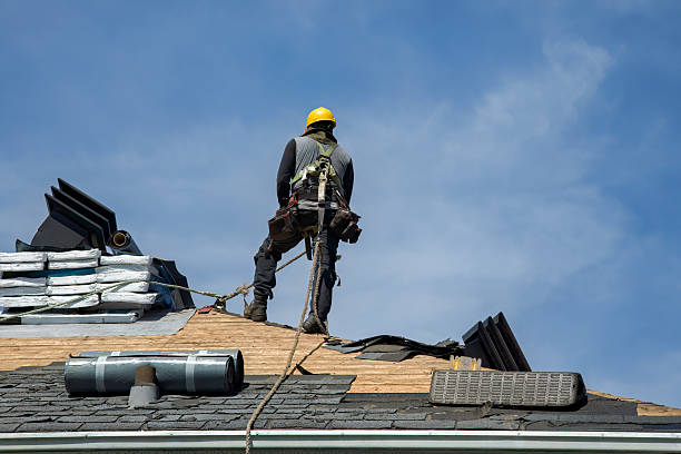 Professional Roof Replacement technician working in Delaware City, DE